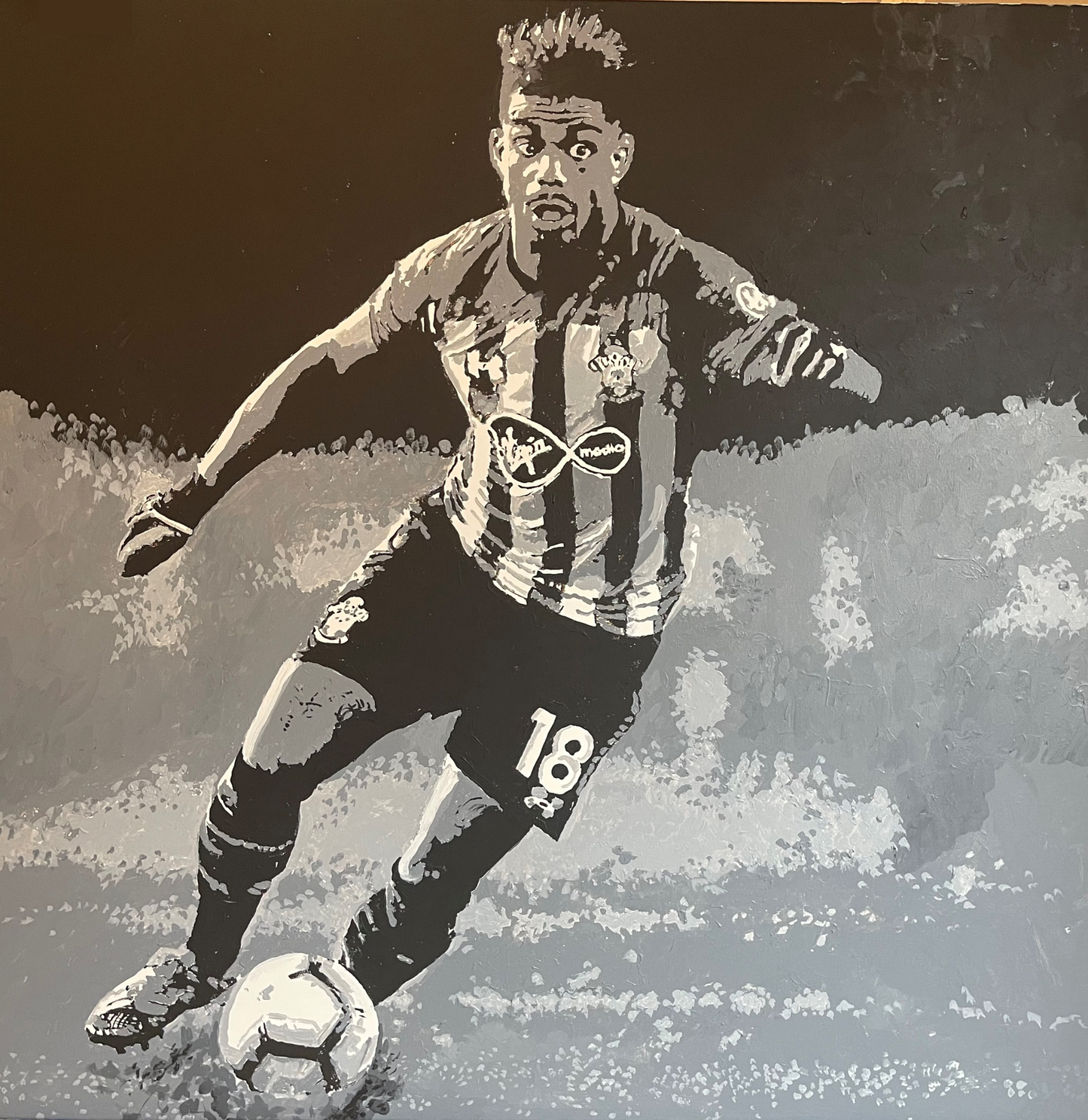 Peinture "Football match"